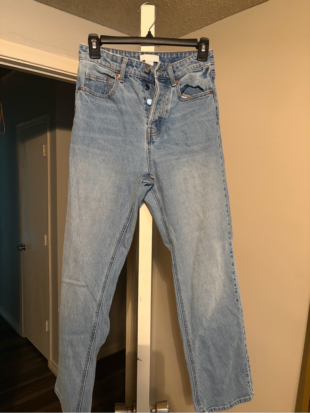 H&M Classic Light Wash Straight Leg Jeans